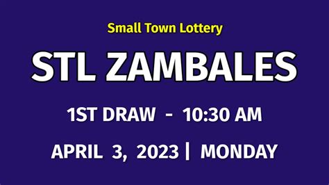 stl zambales|STL RESULTS TODAY .